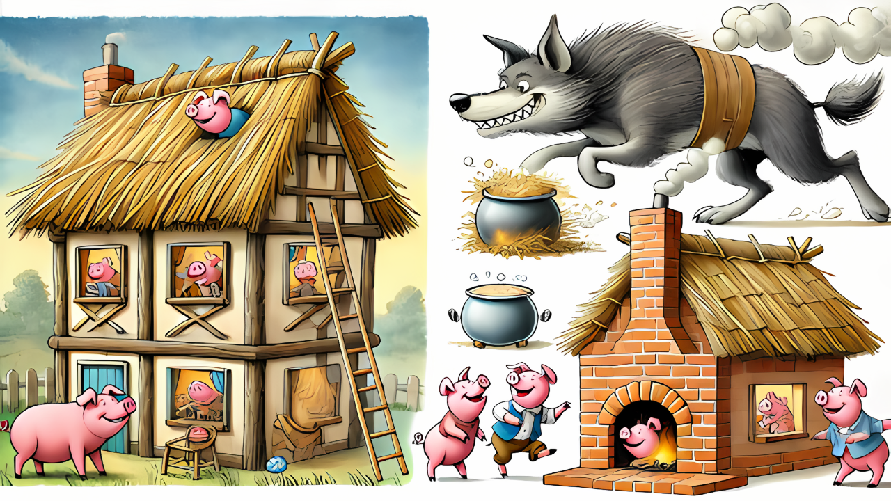 The Three Little Pigs and the Big Bad Wolf